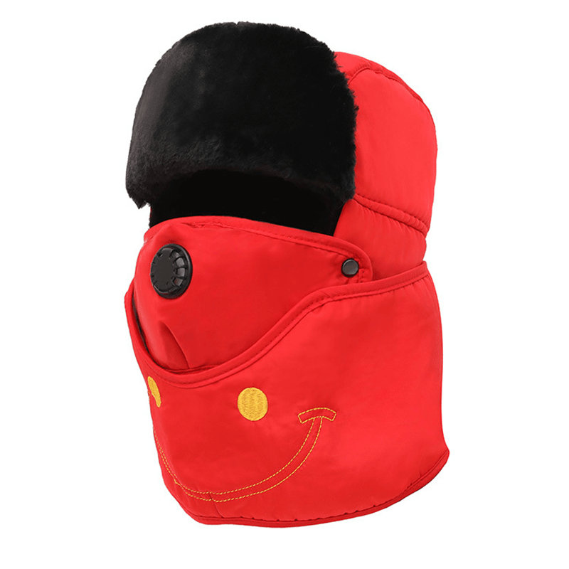 Unisex Winter Embroidered Multipurpose Outdoor Trapper Hat - MRSLM