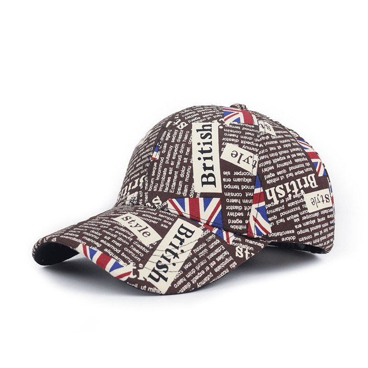 Alphabet Baseball Cap British Style Foreigner Casual