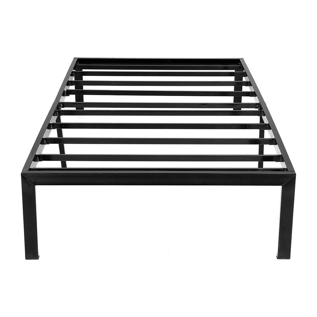 One Sleep VCE14BF04T 14 Inch Bed Frame Heavy Duty Steel Slat Anti-Slip Support Easy Assembly Maximum Storage Noise Free