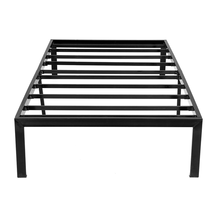 One Sleep VCE14BF04T 14 Inch Bed Frame Heavy Duty Steel Slat Anti-Slip Support Easy Assembly Maximum Storage Noise Free