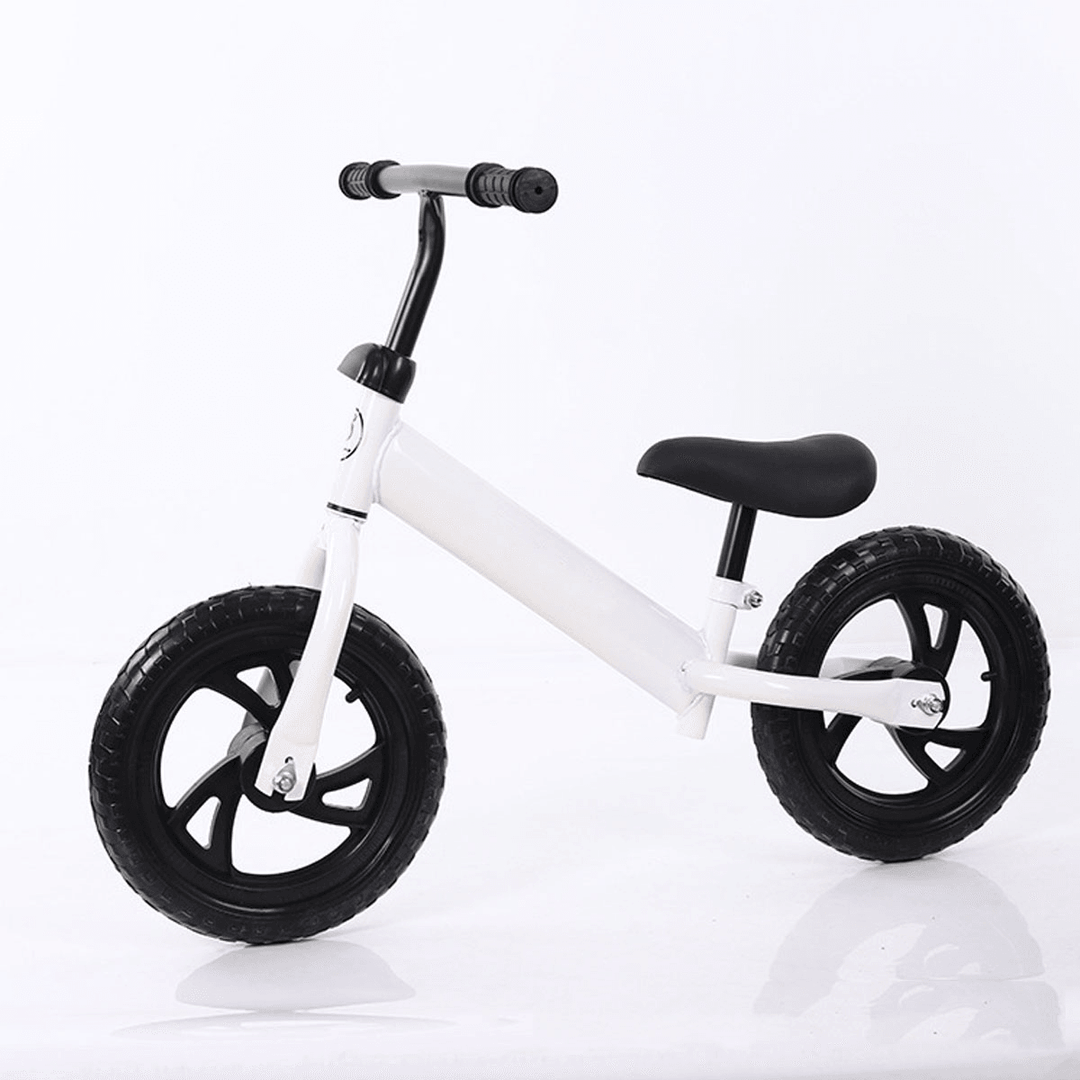 12Inch Kid Push Balance Bike Adjustable No-Pedal Children Beginner Rider Training Toddler for over 2 Years Old Christmas Gift - MRSLM