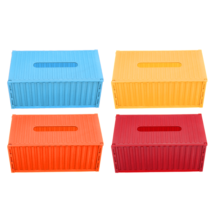 Tissue Napkin Box Shipping Container Paper Cover Storage Holder Home Office Car Case