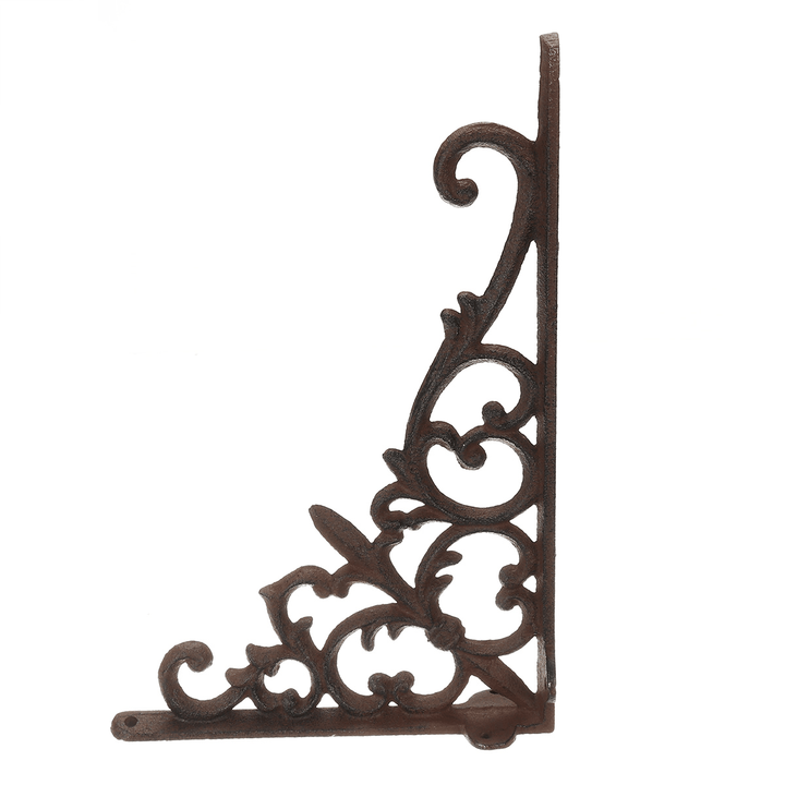 Retro Industrial Cast Iron Shelf Bracket Wall Mounted Shelf Supporter Garden