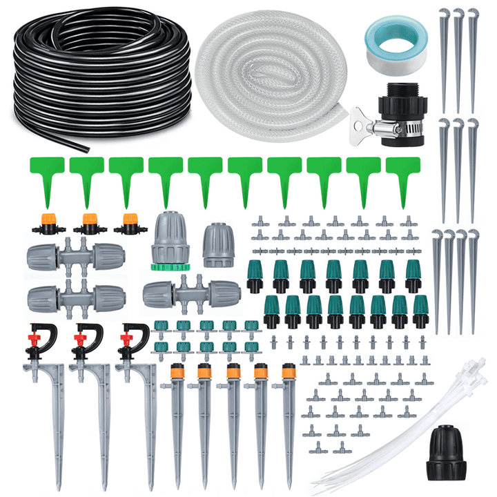 40M 152PCS Drip Irrigation Kit Automatic Sprinkler DIY Garden Watering Micro Drip Irrigation System Hose Kits