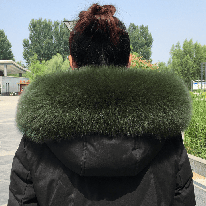 Collar Real Fur Men and Women Autumn and Winter Scarf Neck