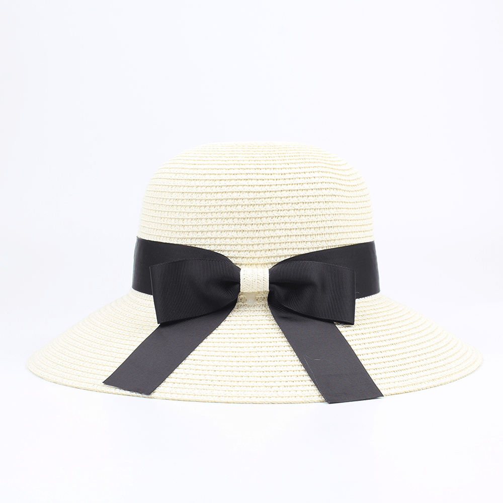 Women Summer Outdoor Travel Foldable Straw Hat - MRSLM