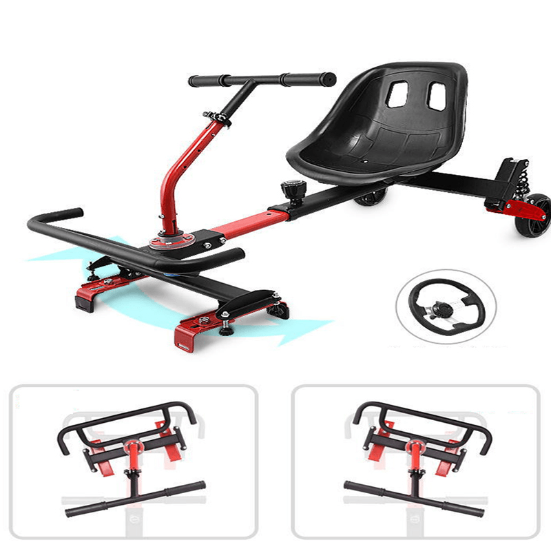 Two-Wheeled Balance Bike Frame One-Piece Frame Shock-Absorbing Metal Bracket Adjustable Direction Children'S Scooter Go-Kart Frame