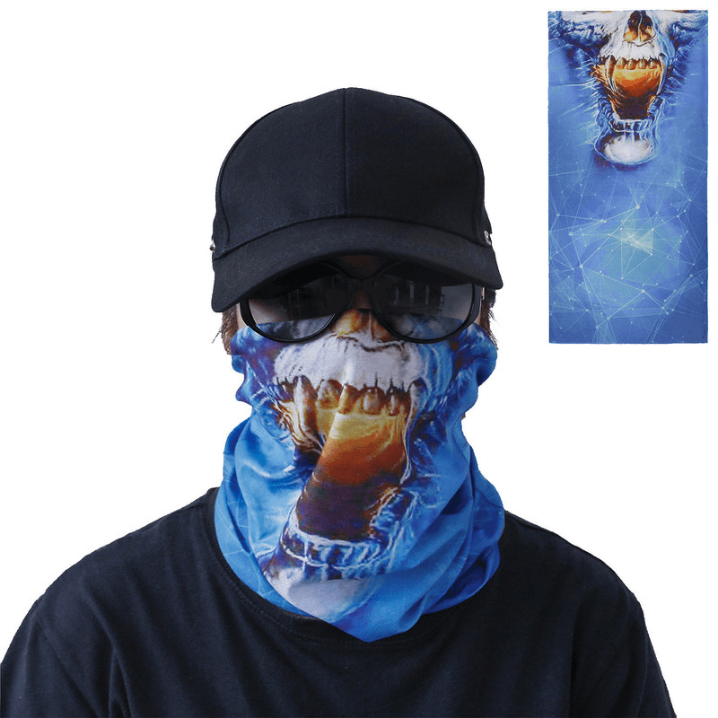 Outdoor Multifunctional Bandana Scarf Face Mask UV Protection Windproof An-Dust Neck Gaiter Headwear for Women Men Hair Accessories - MRSLM