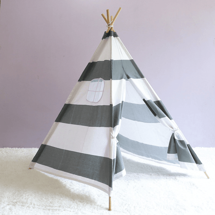 1.8M Kid Teepee Tent Folding Portable Childrens Playing House Game Tent Girls Boys Gift - MRSLM