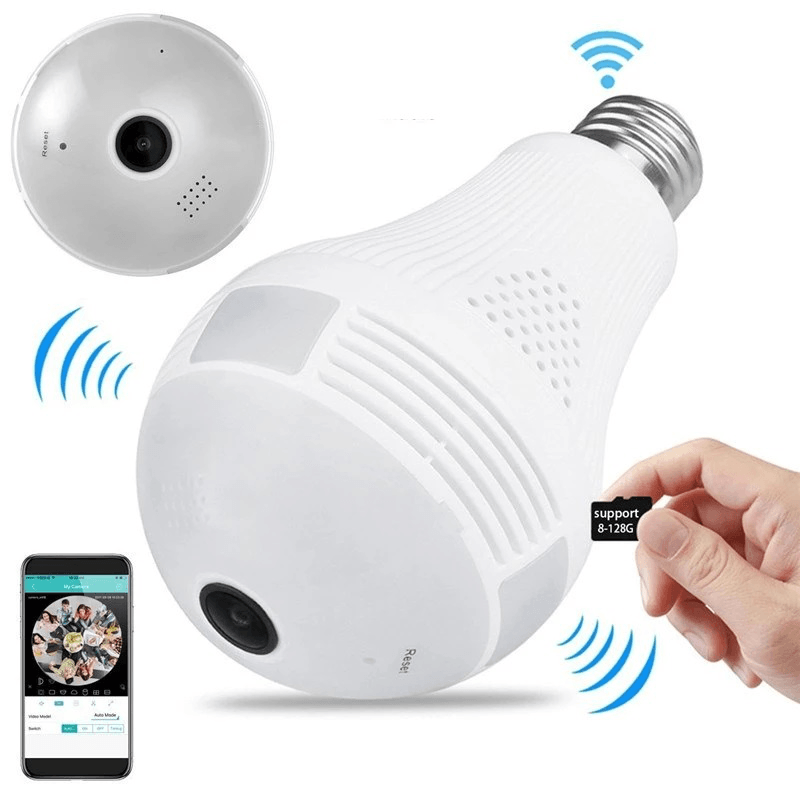 360¬∞ Panoramic Wifi 960P IP Camera Light Bulb Home Security Video Camera Led Cam Wireless CCTV Surveillance Fisheye Network Work with ICSEE APP