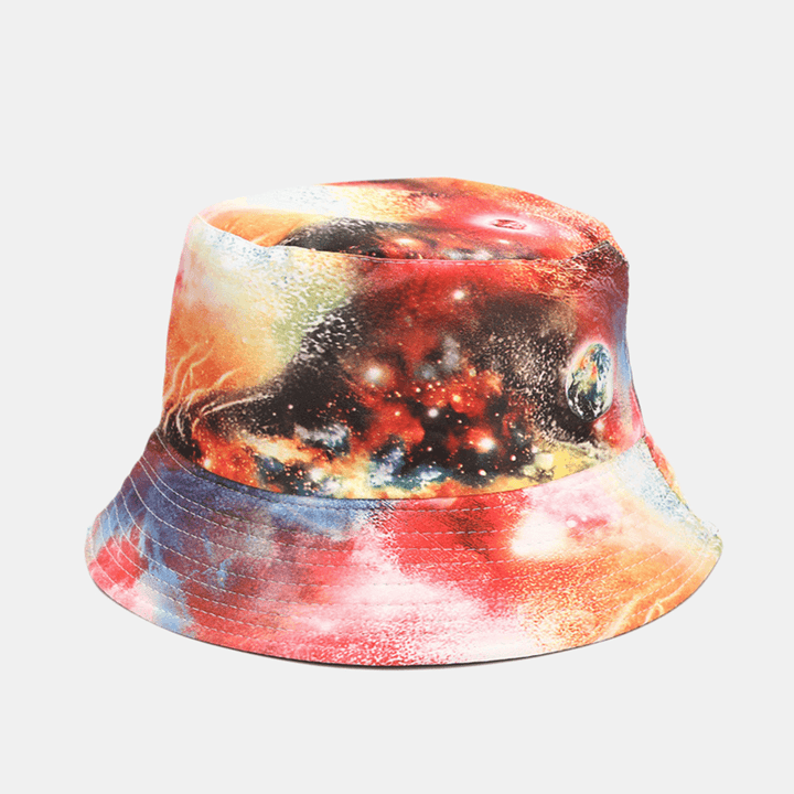 Graffiti Galaxy Fisherman Hat Women'S Cotton Basin Hat Bucket Hat