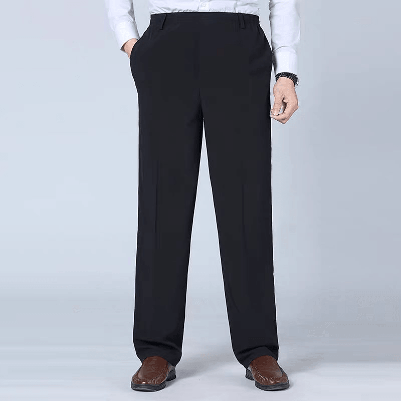 Middle-Aged and Elderly Casual Trousers High Waist