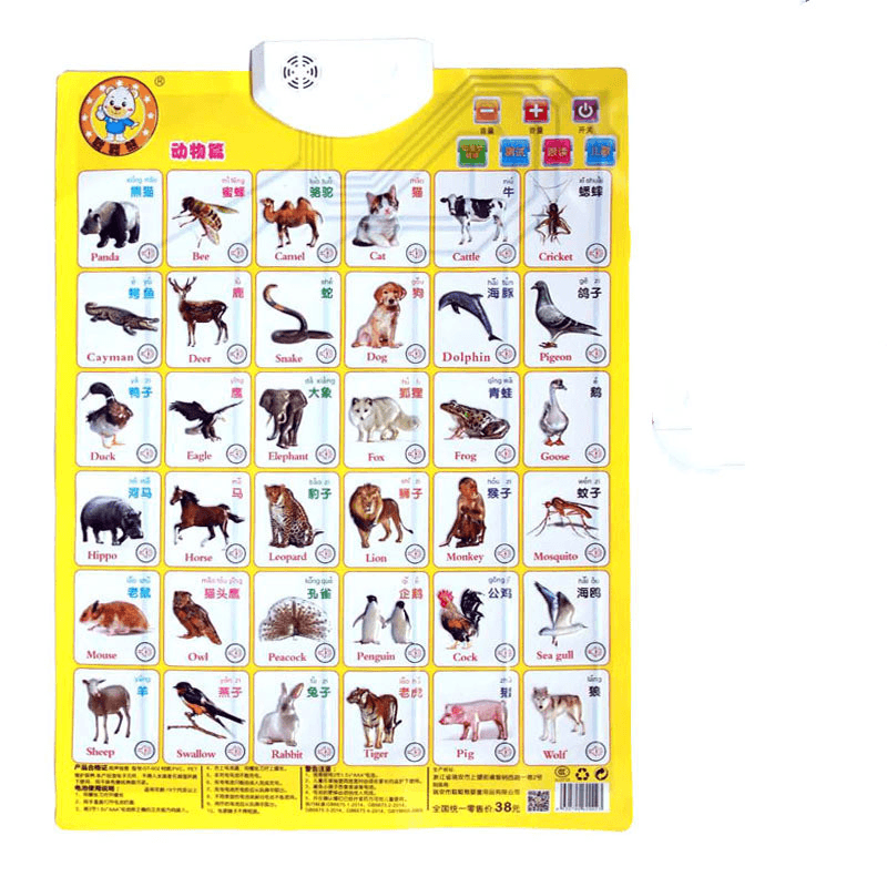 Baby Audio Wall Chart, Point to Read Pronunciation Toys