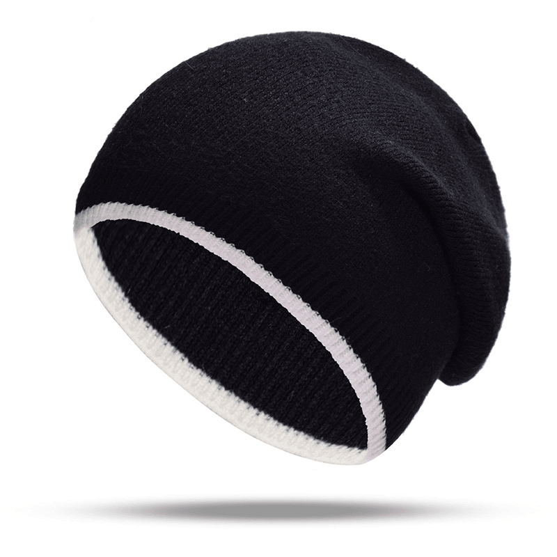 Men Women plus Size Winter Warm Earmuffs Knit Hat Casual Thicken Skull Caps Beanie