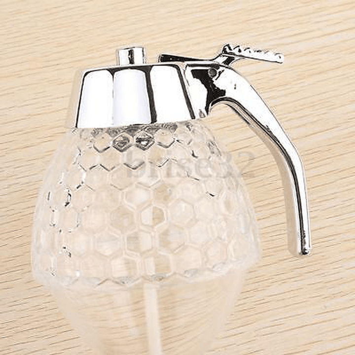 200ML Acrylic Clear Pot Honey Dispenser Container Hive Spice Holder Bee Bottles