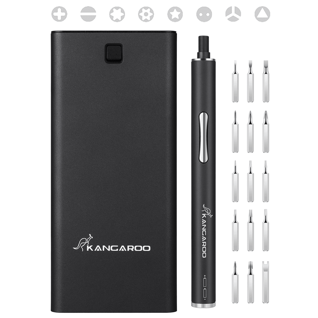 KANGAROO TS1 DC 3V Mini Precision 16 in 1 Electric Power Cordless Screwdriver Portable Repair Tools for Phone Computer Camera Repairing