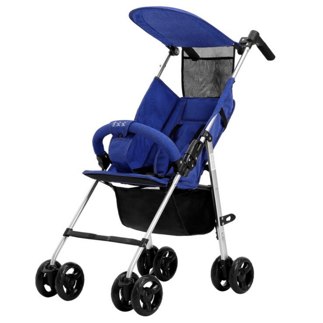 Foldable Baby Stroller Kid and Infant Pushchair Lightweight Child Safety Seat