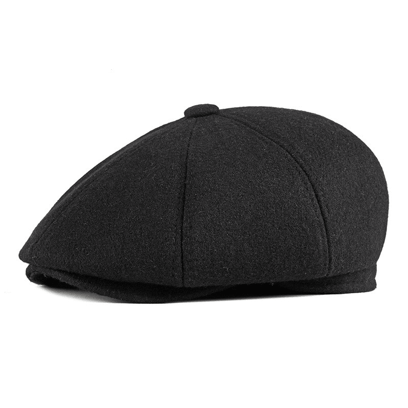 Men'S Cap with Warm Ear Protection Beret