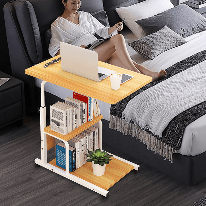 Laptop Desk Household Movable Bed Table Simple Notebook Table Bedside Table for Student Dormitory