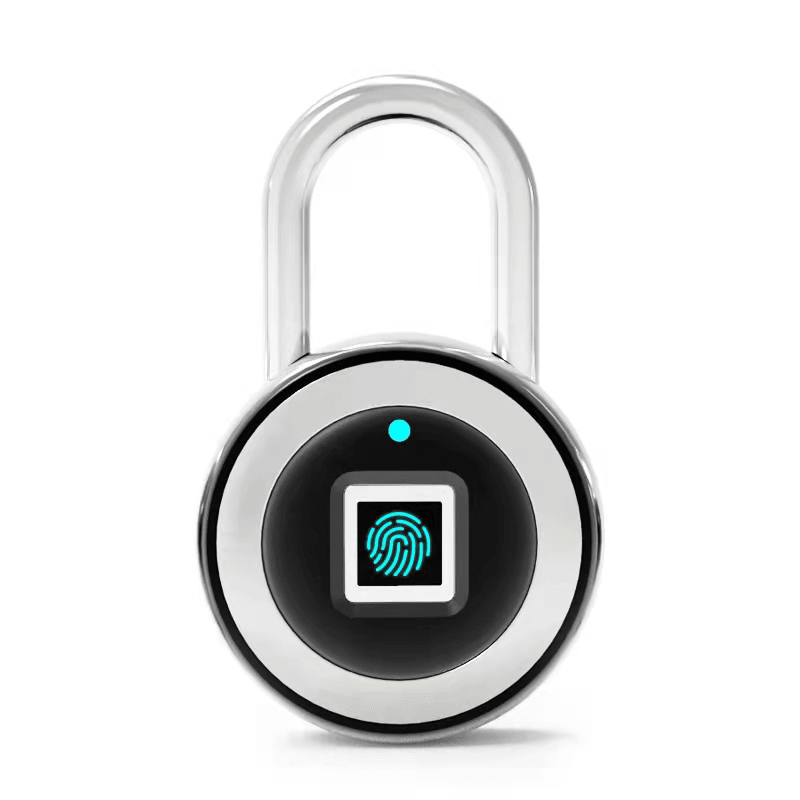 Smart Fingerprint Door Lock Padlock USB Charging Waterproof anti Theft APP Bluetooth Remote Keyless for Cabinet Luggage Dormitory 0.5 Second Unlock - MRSLM