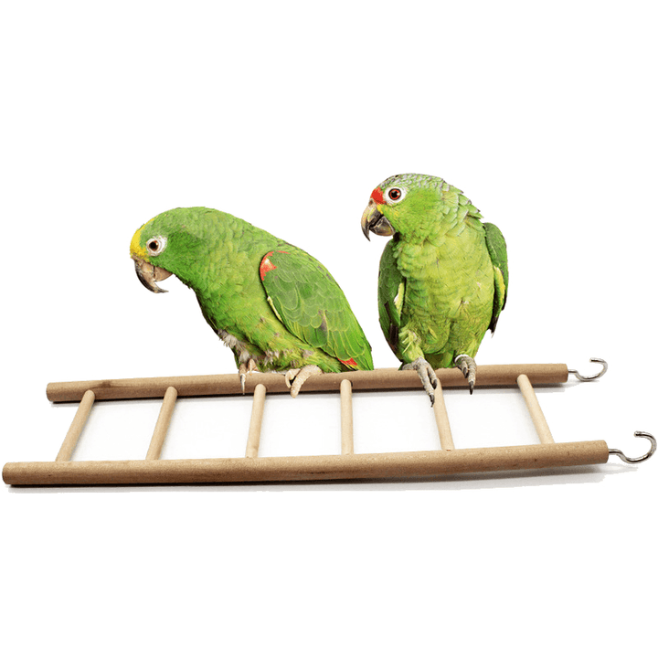 3/4/5/6/7/8 Wooden Ladder Swing Scratcher Climbing Ladder Hamsters Parrot Toys Pet Supplies