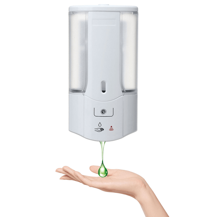 500Ml Automatic Sensor Hand-Free Soap Dispenser Shampoo Bathroom Wall Mounted Liquid Dispenser