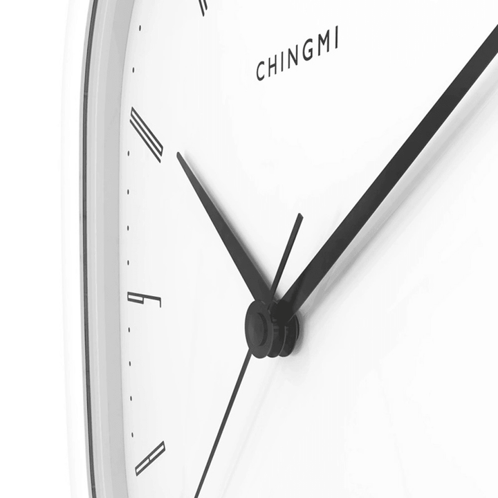 Chingmi Wall Clock Ultra Slient Precise Simple Design Style White Clock Home Decor from Xiaomi Youpin