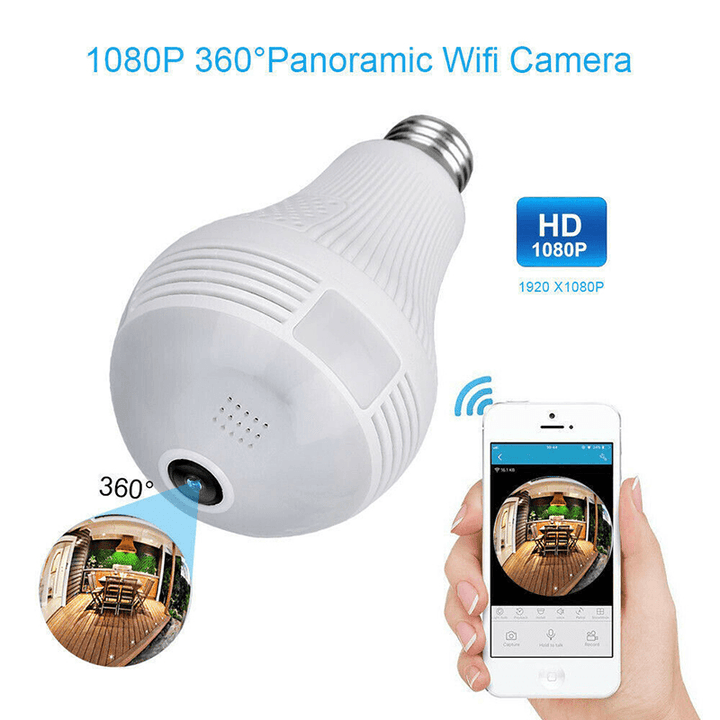 360¬∞ Panoramic Wifi 960P IP Camera Light Bulb Home Security Video Camera Led Cam Wireless CCTV Surveillance Fisheye Network Work with ICSEE APP