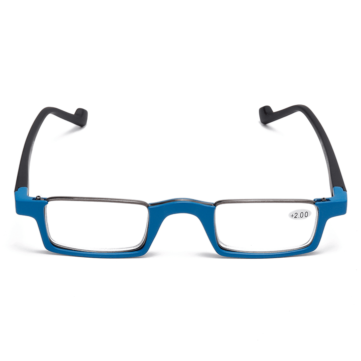 Unisex TR90 Frame HD Reading Glasses Bendable Square Glasses