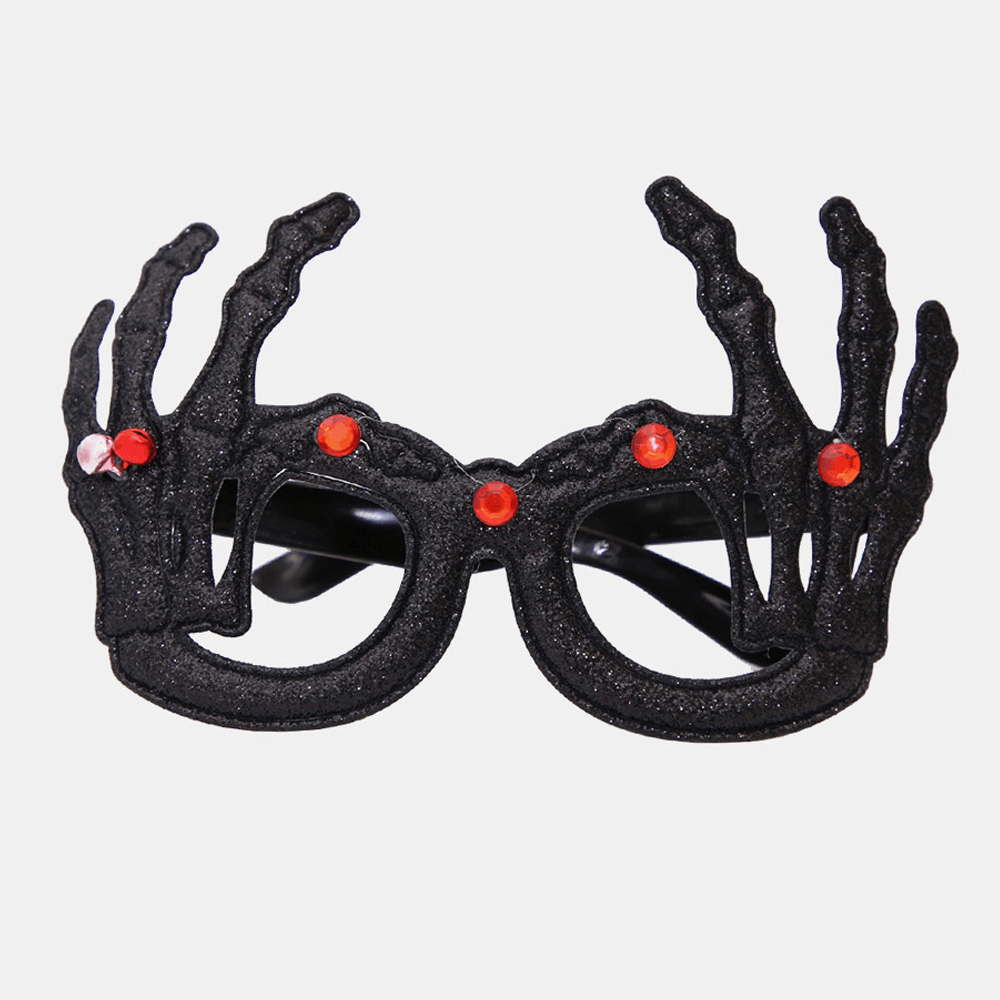 Unisex Felt Cloth Halloween Glasses Children Spider Pumpkin Skull Funny Party Decoration Glasses - MRSLM