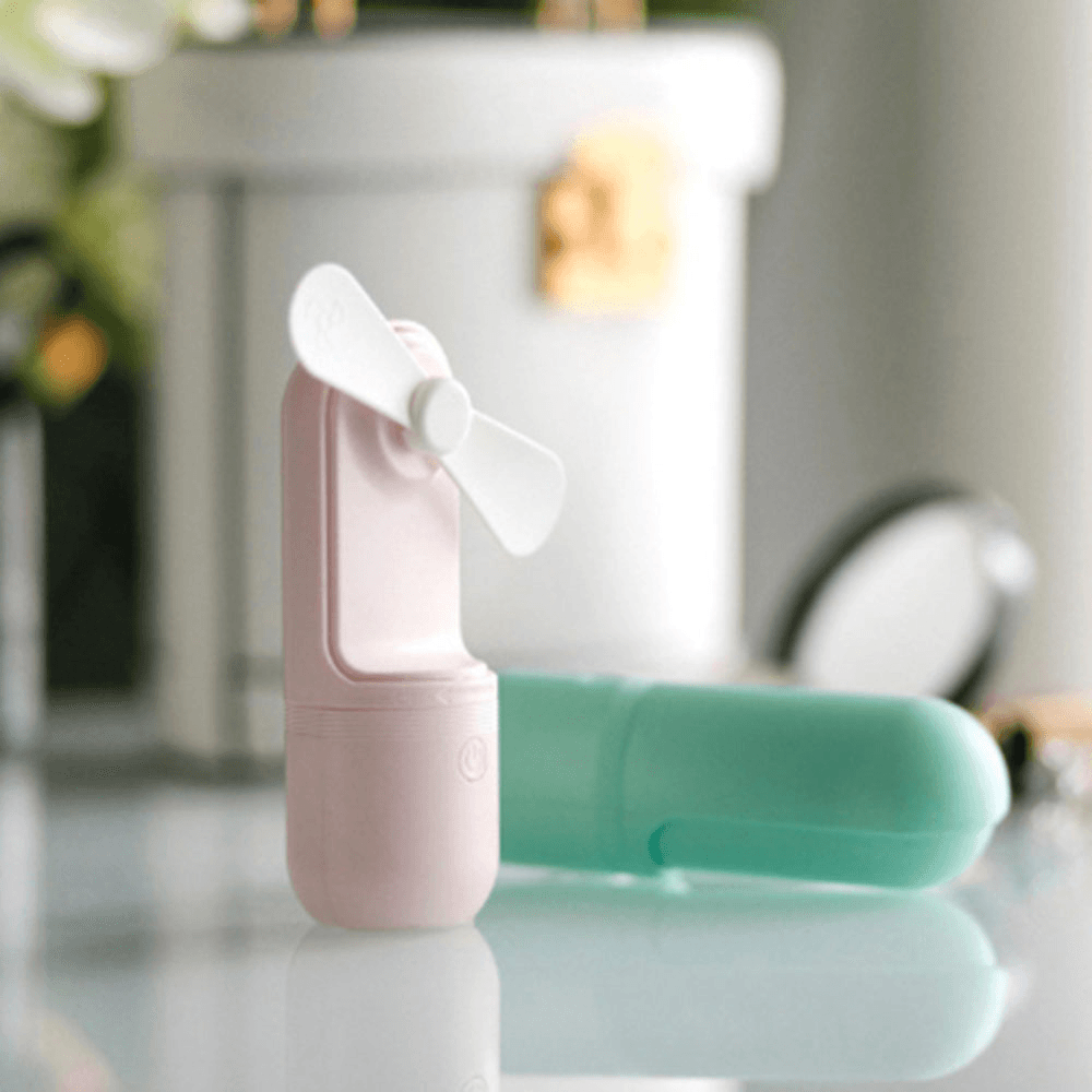 Smart Electric Capsule Fan Ultra-Quiet USB Charging Handheld Mini Folding Fan Desktop Fan