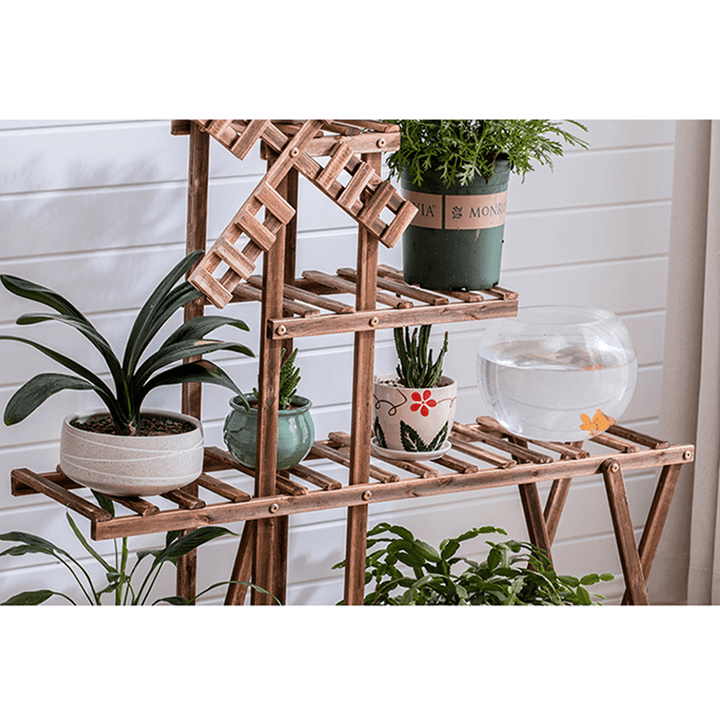 Wooden Plant Stand Garden Planter Flower Pots Stand Shelf Indoor Outdoor