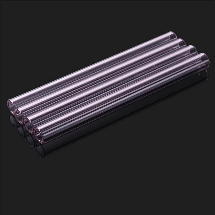 4Pcs 150Mm Transparent Purple Borosilicate Glass Tube Tubing Pyrex Tubes Blowing Tube Test Tube 12Mm OD 2.2 Thick Wall