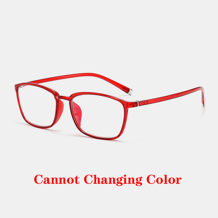 Unisex Bendable Anti-Blue Light Changing Color Full Frame Multifocal Dual-Use Reading Glasses Presbyopic Glasses - MRSLM