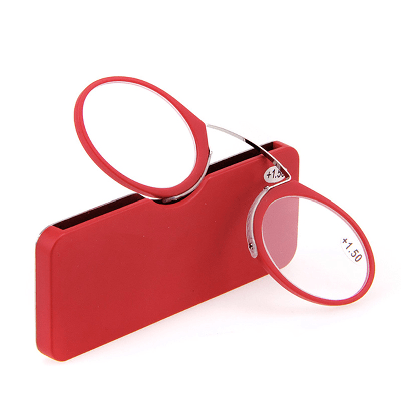 Mini Ultralight Clip Nose Reading Glasses - Portable and Convenient for Men and Women