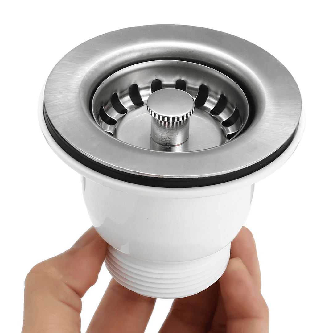 65Mm Kitchen Stainless Steel Sink Strainer Drain Stopper Filter Basket Waste Kit