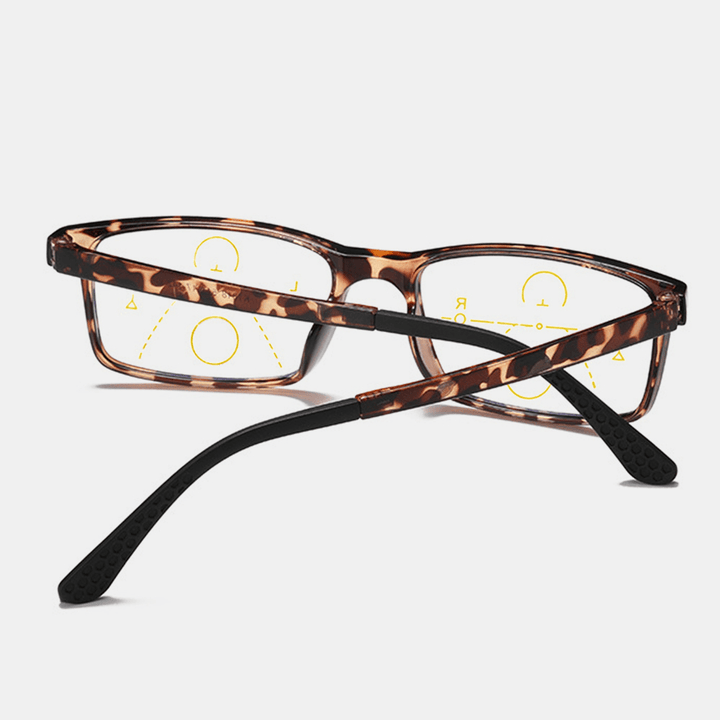 Unisex Anti-Blue Light Distance and near Dual Purpose Multi-Focus Zoom Reading Glasses Presbyopic Glasses