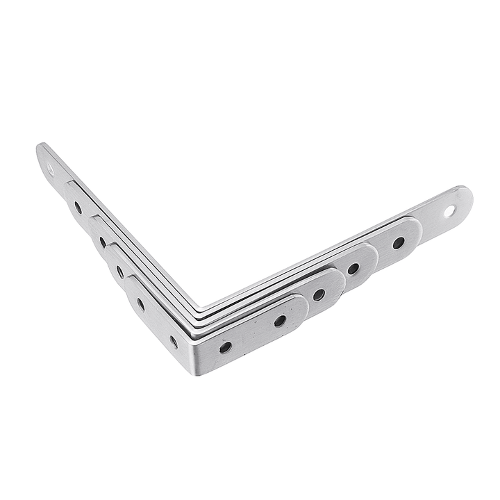 Stainless Steel Corner Braces Joint Code L Shaped Right Angle Bracket Shelf Support for Furniture