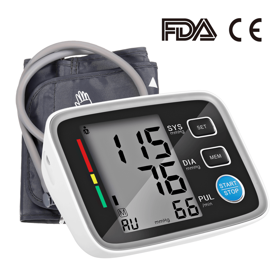 Blood Pressure Monitor LCD Display Blood Pressure Machine Pressure Monitor Large Cuff Digital Measure Blood Pressure Memories