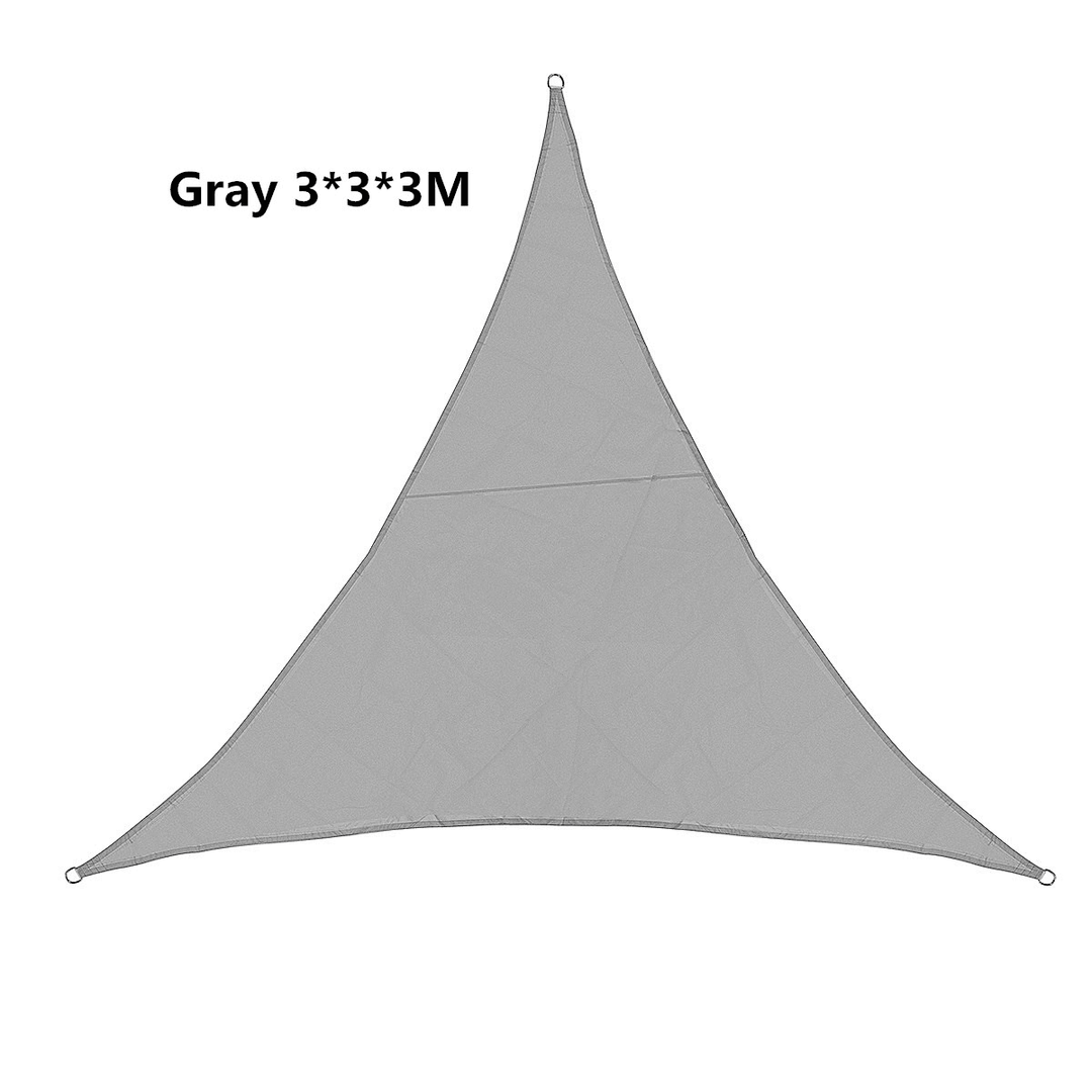 Triangle Outdoor Shade Sail Patio Suncreen Awning Garden Sun Canopy 98% UV Block - MRSLM