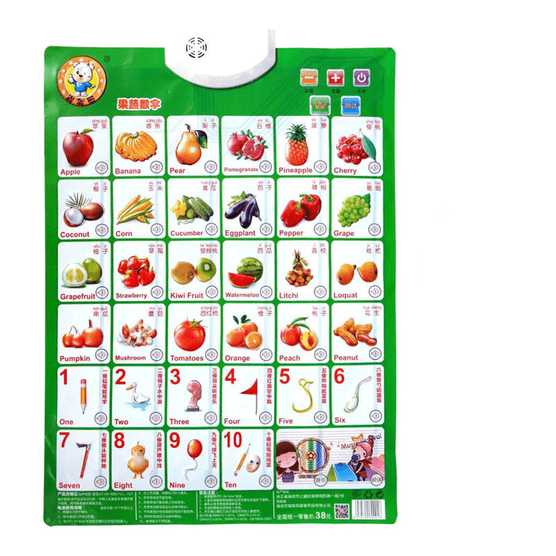 Baby Audio Wall Chart, Point to Read Pronunciation Toys