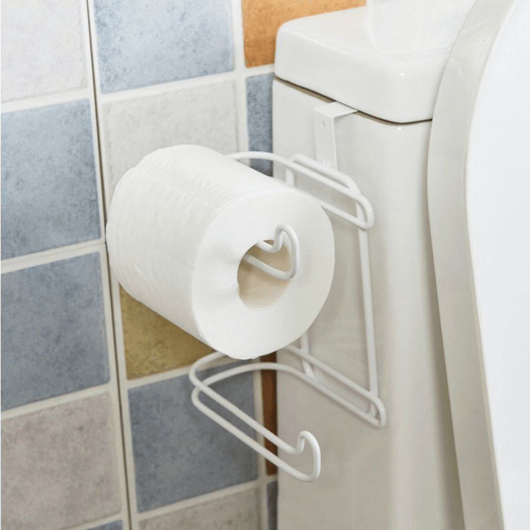 Roll Paper Holder Toilet Tissue Towel Storage Organizer Hanging Shelf Rack Kitchen