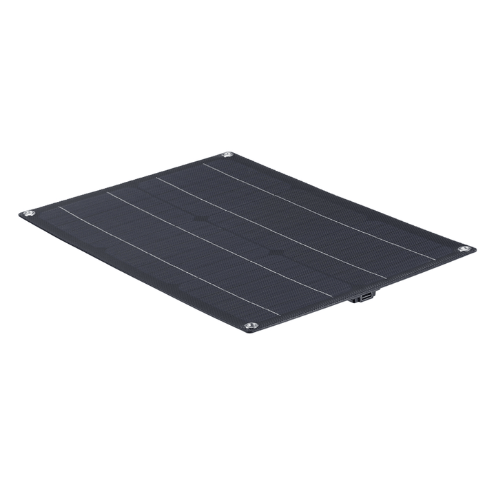 20W ETFE Solar Panel Field Vehicles Emergency Charger with 4 Protective Corners Single USB+DC