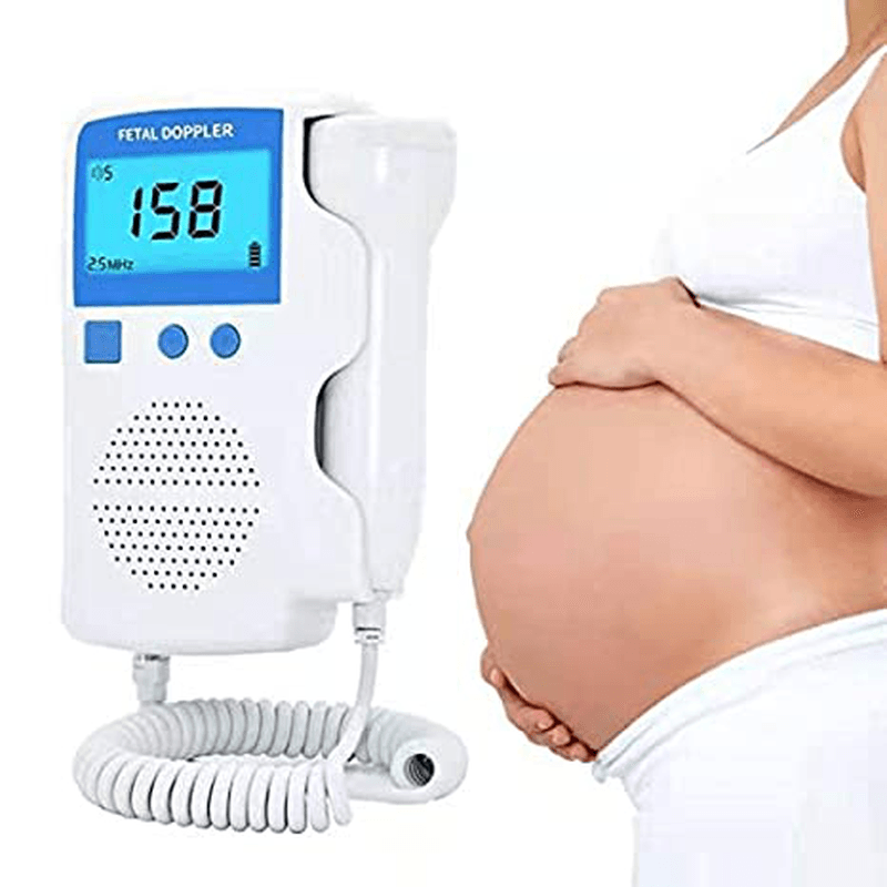 Doppler Fetal Heart Rate Monitor Baby Heartbeat Detector Health Prenatal Probe Intelligent Dynamic Monitoringor for Pregn…ëncy Gifts for First Time Moms