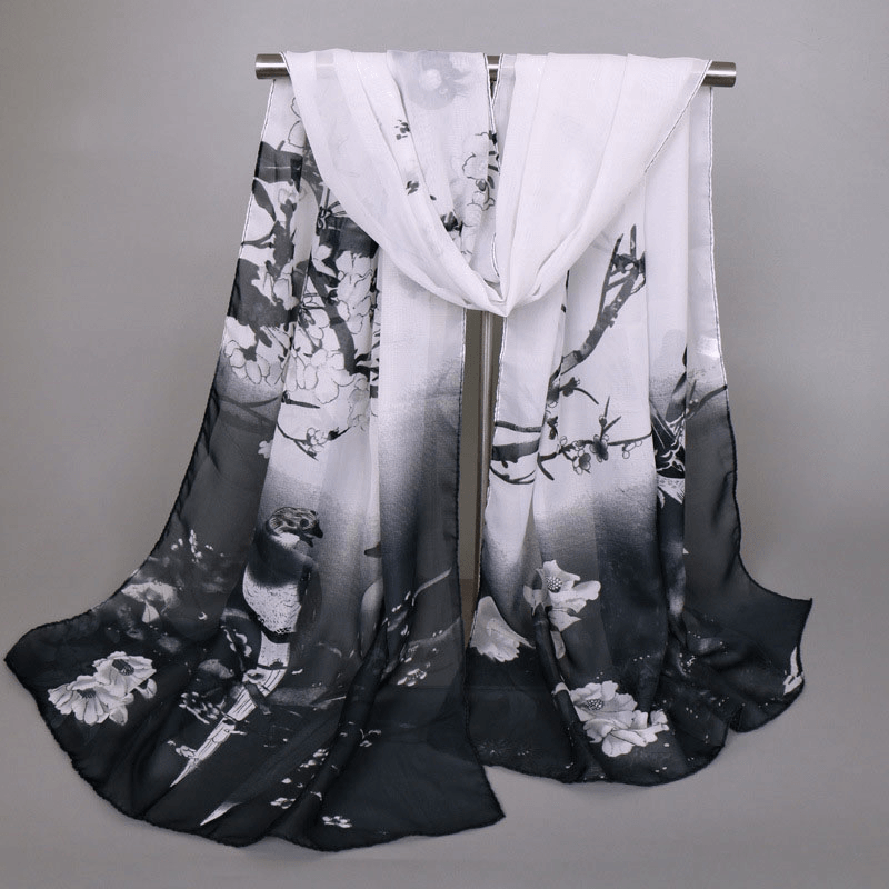 Chiffon Printed Chiffon Scarf for Women