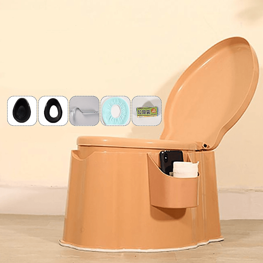 Portable Toilet Seat Old Men Women Home Bath Indoor Removable Potty Commode