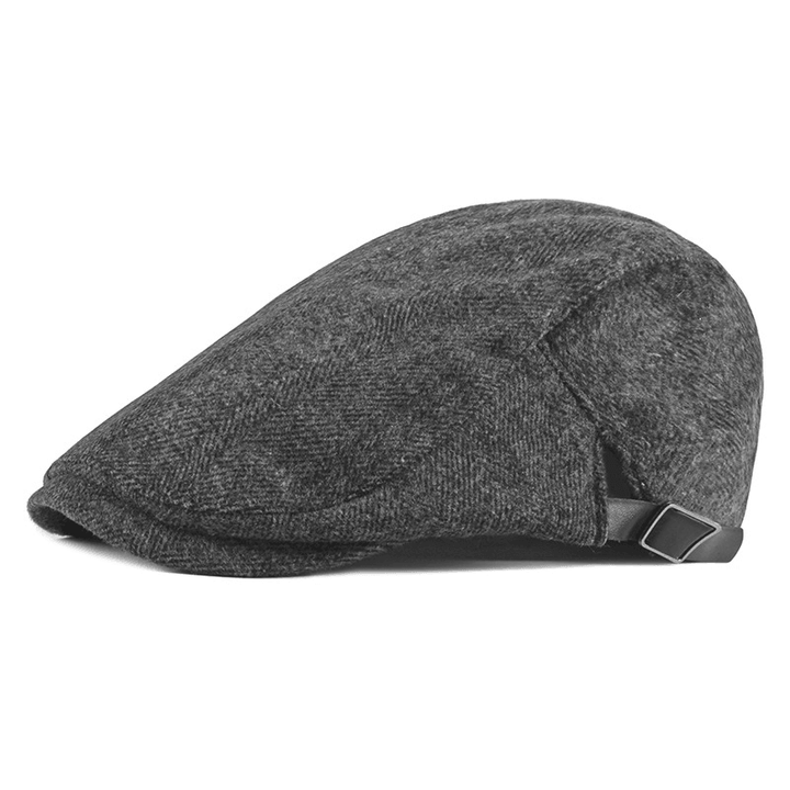 Autumn and Winter Korean Style Peaked Cap Men'S Middle-Aged and Elderly Beret