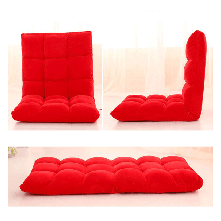 Adjustable Lazy Sofa Cushioned Floor Lounge Chair Living Room Leisure Chaise Chair