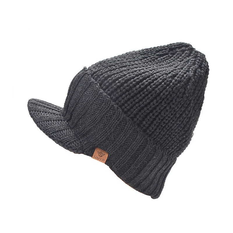 Men'S Warm Thick Duck Tongue Knitted Hat