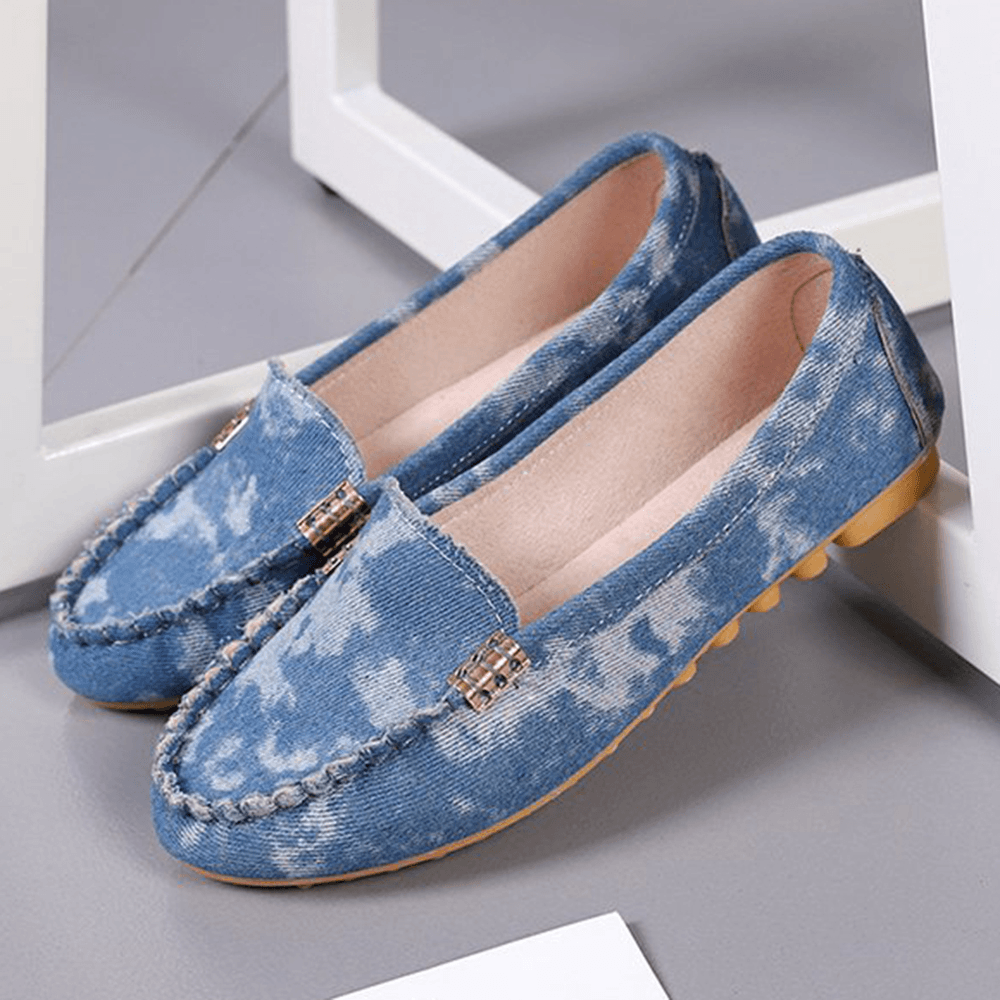 Women Stricing Non Slip Soft Sole Casual Slip on Loafers